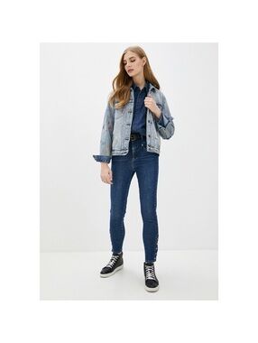 Oneteaspoon High Waist Preachers Jean Size 28 Blue Button Cuff